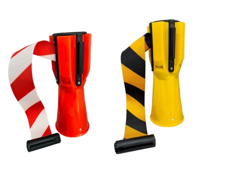 Stretch tape - 3.m - cassette / bollard overlay, red/white